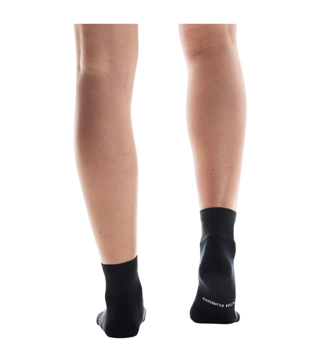 Pack Of 2  Unisex Adult Core Sports Socks  Black On Running-2