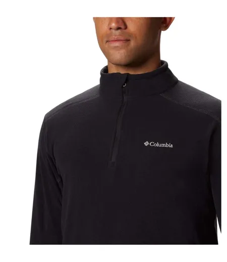 Mens Klamath Range Half Zip Fleece Top Black Columbia