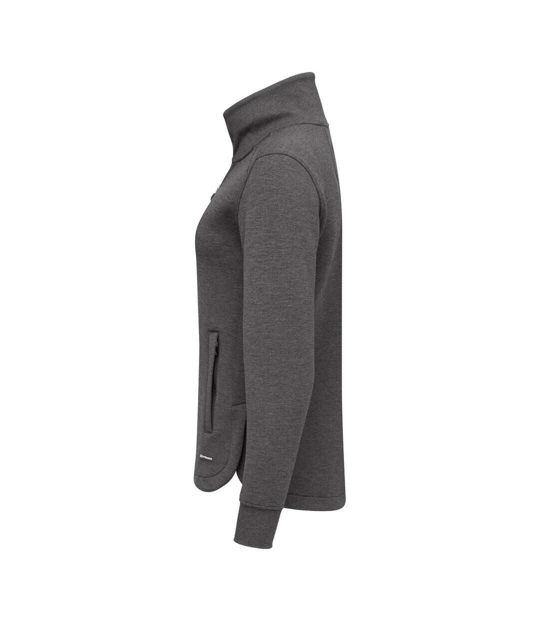 Womens/ladies Pemberton Jacket Anthracite Melange Cutter & Buck-4