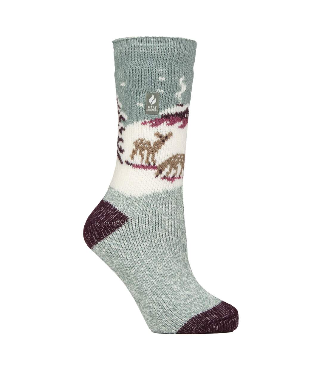 Heat Holders - Chaussettes thermiques originales Jacquard Dames | Paysage Fauve-1