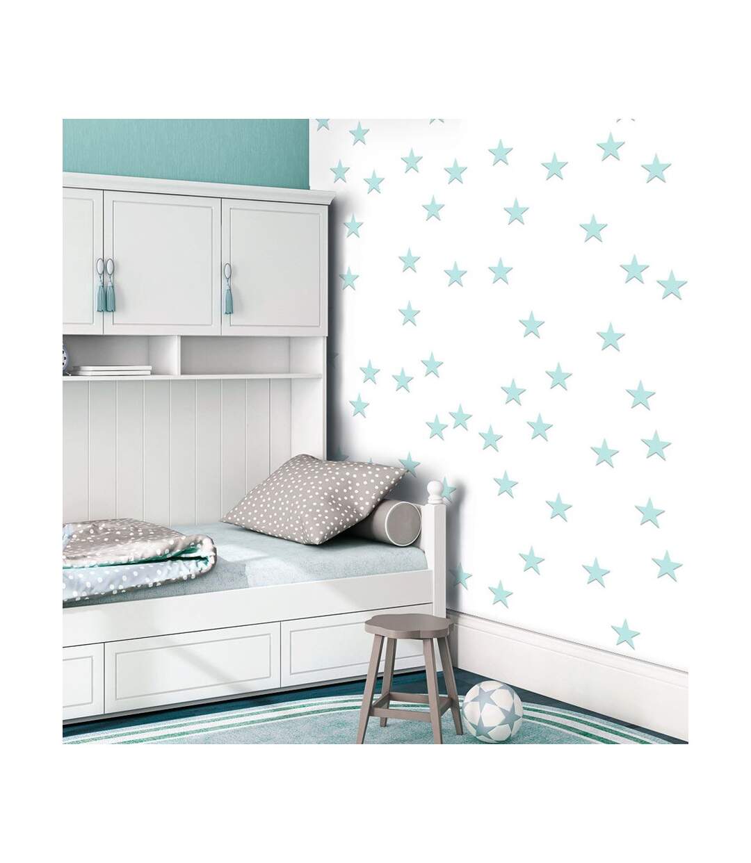 Papier Peint Stars Aquamarine 50x1000cm-1