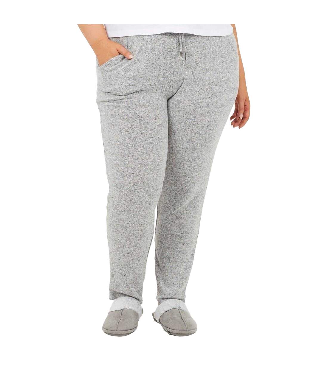 Pantalon De Jogging Motif/style Chiné Femme Gris Chiné Brave Soul-2