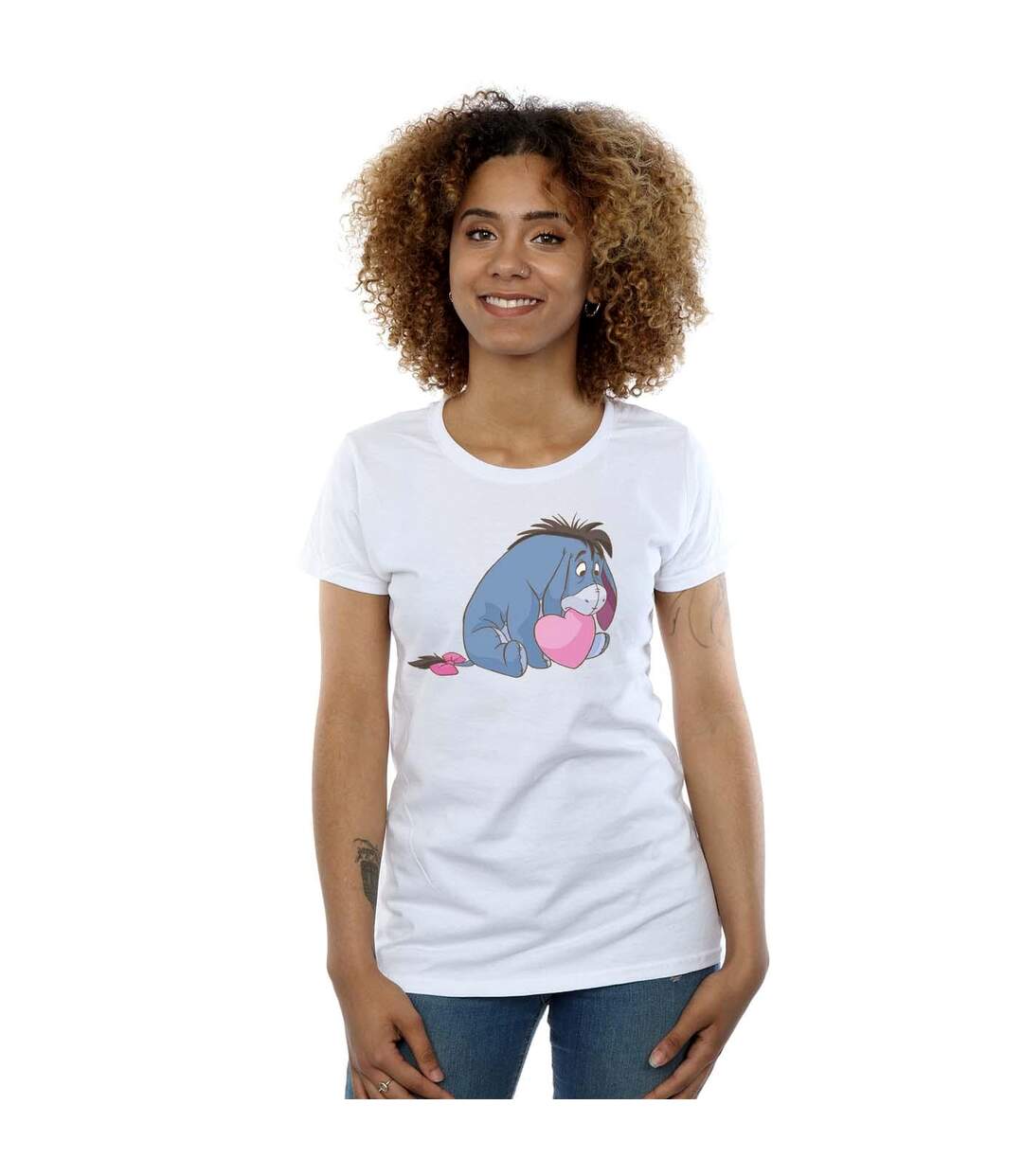 Disney T-shirt en coton Winnie The Pooh Winnie The Pooh Eeyore Mouth Womens/Ladies (Blanc) - UTBI44857-2