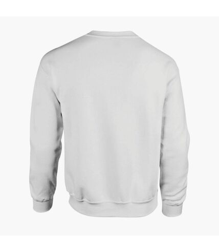 Gildan Unisex Adult Heavy Blend Crew Neck Sweatshirt (White)