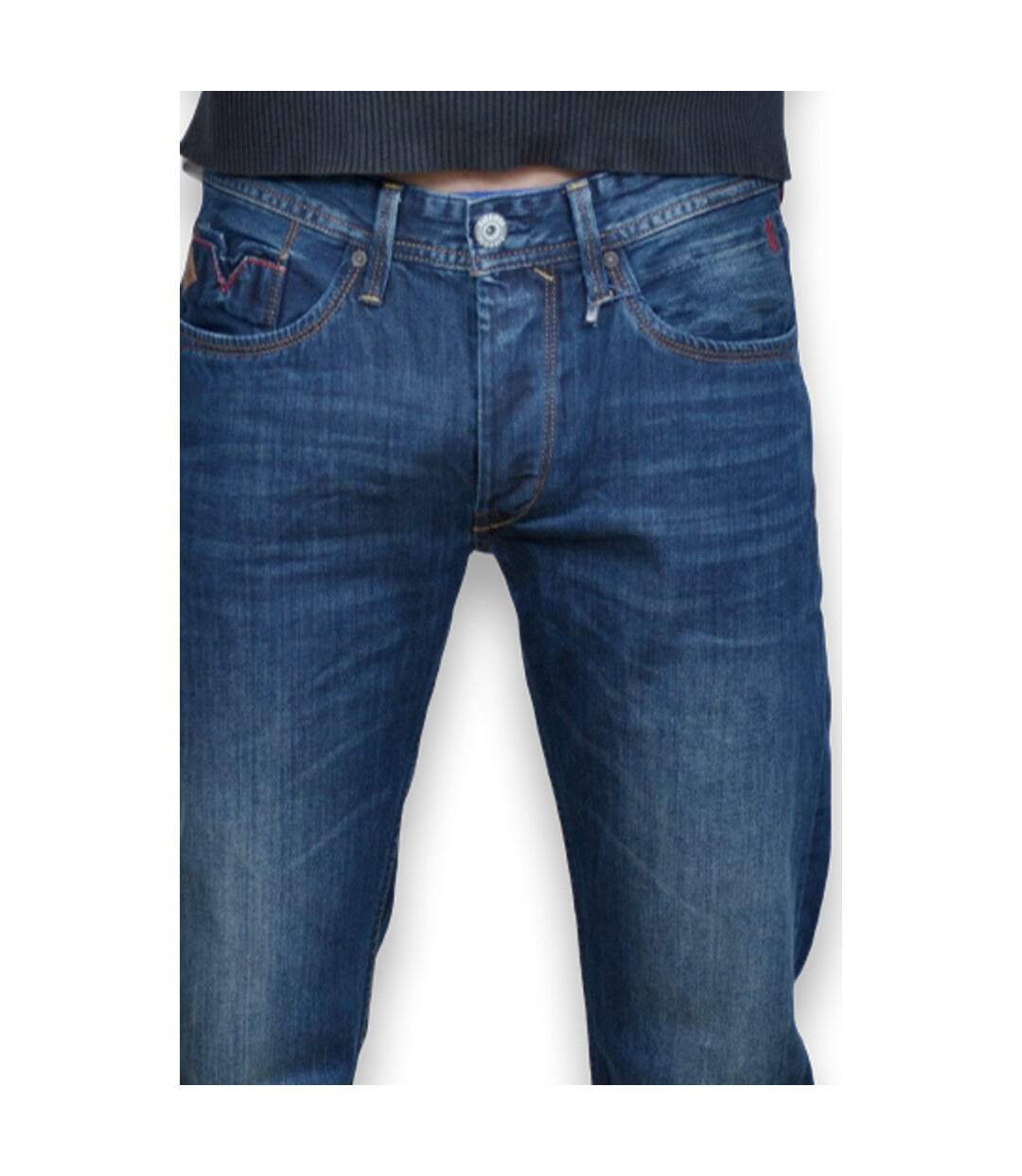 Jean homme  coupe régular fit droite 5 poches-5