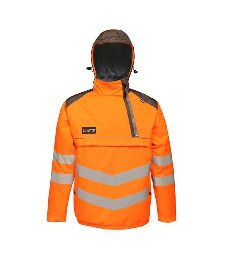 Blouson d´aviateur hi-vis overhead homme orange / gris Tactical Threads