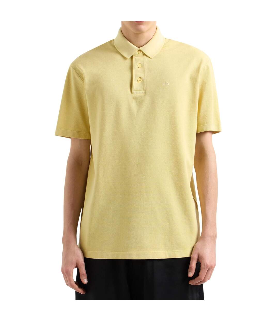 Polo Motif/style Logo Brodé Homme Jaune Armani Exchange-1