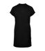 Robe T-shirt Manches Courtes Motif/style Logo En Chinois Femme Noir Urban Classics-1