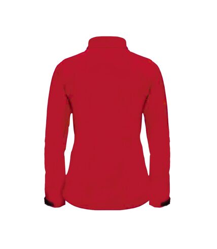 Jerzees Colours Ladies Water Resistant & Windproof Soft Shell Jacket (Classic Red) - UTBC561