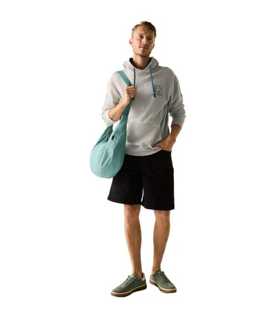 Sweat À Capuche Motif/style Imprimé Au Dos Cline Homme Gris Chiné Vert Méditerranéen Regatta
