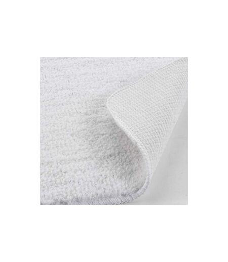 Tapis de Bain Microfibre Métallisé 45x75cm Blanc