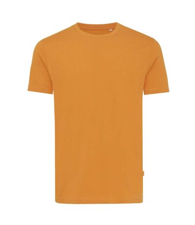 Unisex adult bryce recycled cotton t-shirt sundial orange Iqoniq