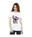 Disney Womens/Ladies Lilo And Stitch Christmas Love Biscuit Cotton Boyfriend T-Shirt (Blanc) - UTBI29971-1