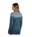 Womens/ladies sinatra patterned knitted jumper uniform blue Weird Fish-3