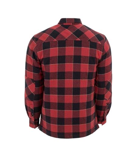 Chemise Motif/style À Carreaux Lumber Homme Rouge Noir Dunlop