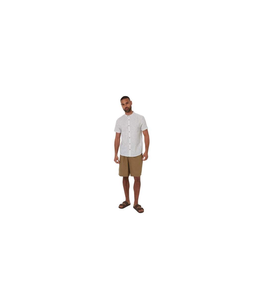 Chemise Papa Homme Blanc Cassé Threadbare-1