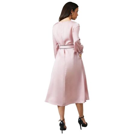 Robe mi-longue femme vieux rose Principles