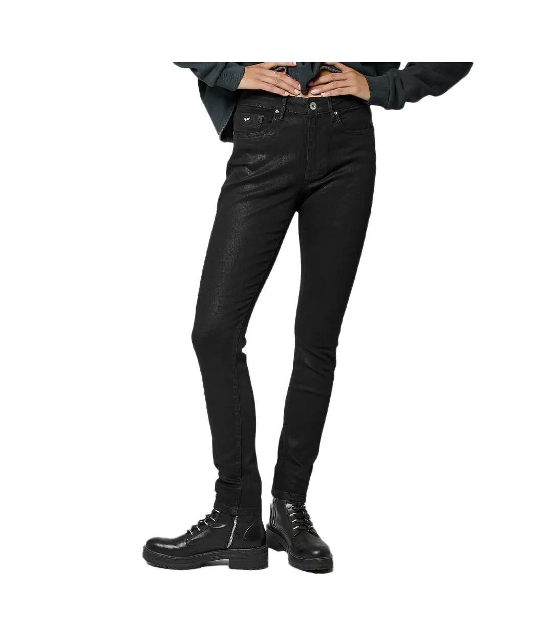 Jean slim noir femme kaporal camie-1
