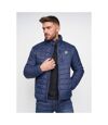 Crosshatch Mens Bubzee Quilted Jacket (Dress Blue)