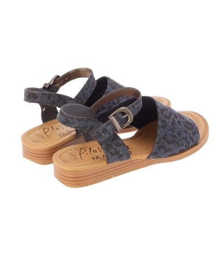 Sandales Motif/style Imprimé Léopard Ardice Femme Bleu Denim Blowfish Malibu
