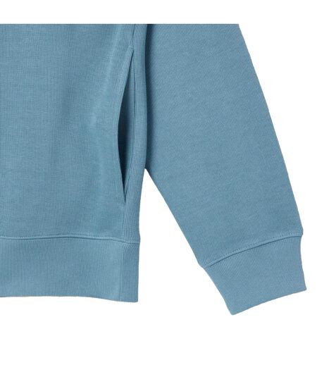 Mens Interlock Quarter Zip Sweatshirt Blue Lacoste