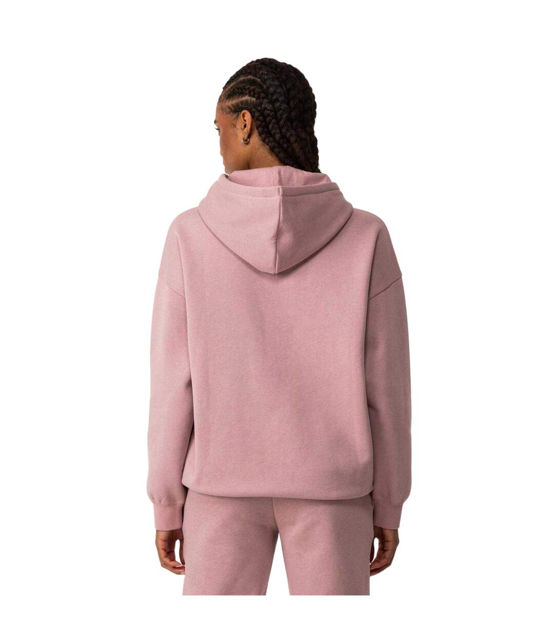 Womens/ladies Essentials Oversized Hoodie Mauve Puma-3