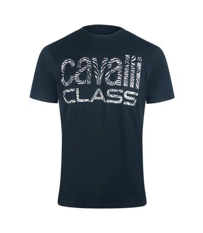 T-shirt Motif/style Imprimé Zèbre Homme Bleu Marine Cavalli Class