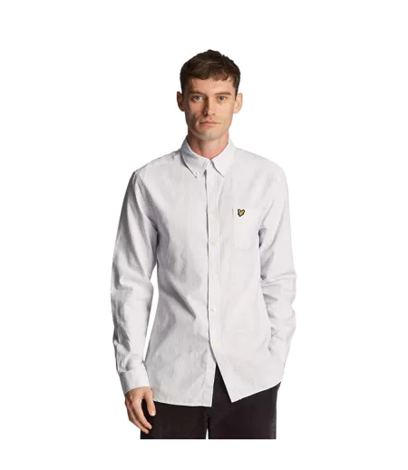 Chemise Motif Rayé Homme Bleu Blanc Lyle & Scott
