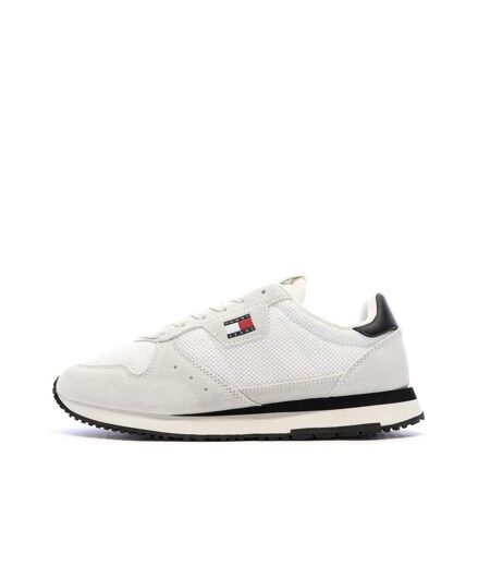 Baskets blanches/marines homme tommy hilfiger eva runner leath