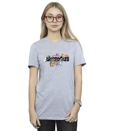 Disney - T-shirt ARISTOCATS LOGO - Femme (Gris chiné) - UTBI18159