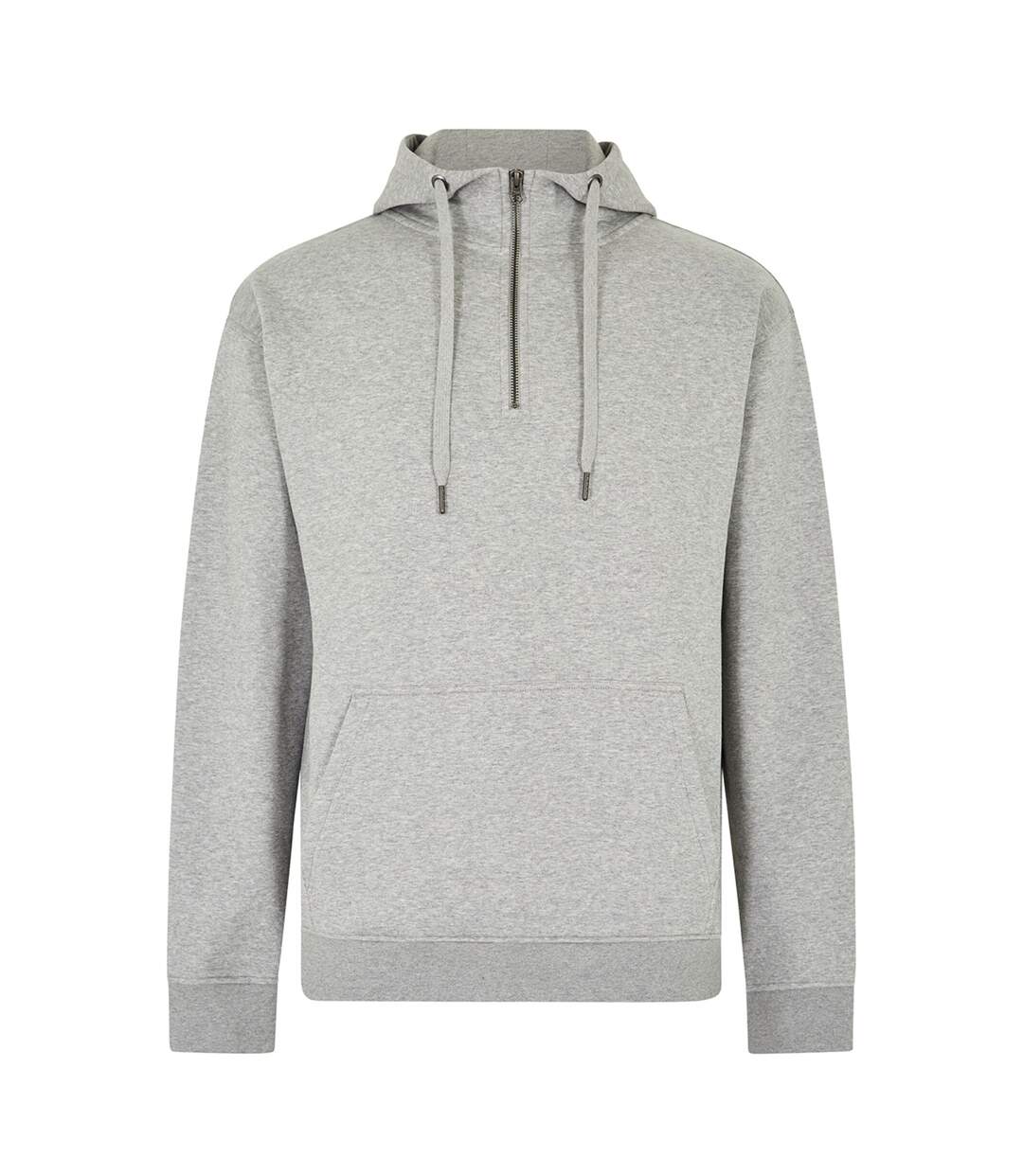 Sweat À Capuche Homme Gris Chiné Kustom Kit-2