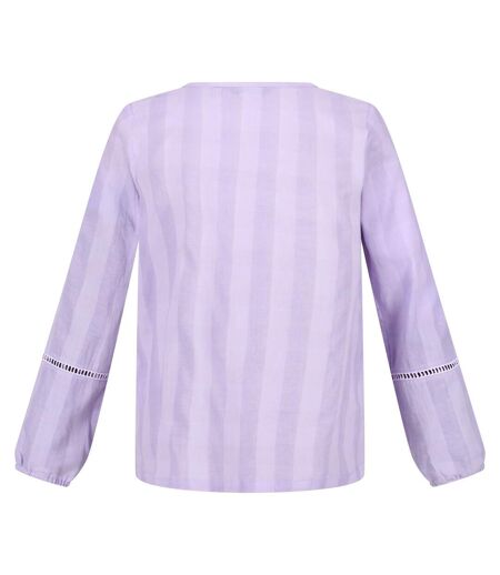 Regatta Womens/Ladies Calluna Long-Sleeved Blouse (Pastel Lilac) - UTRG7469