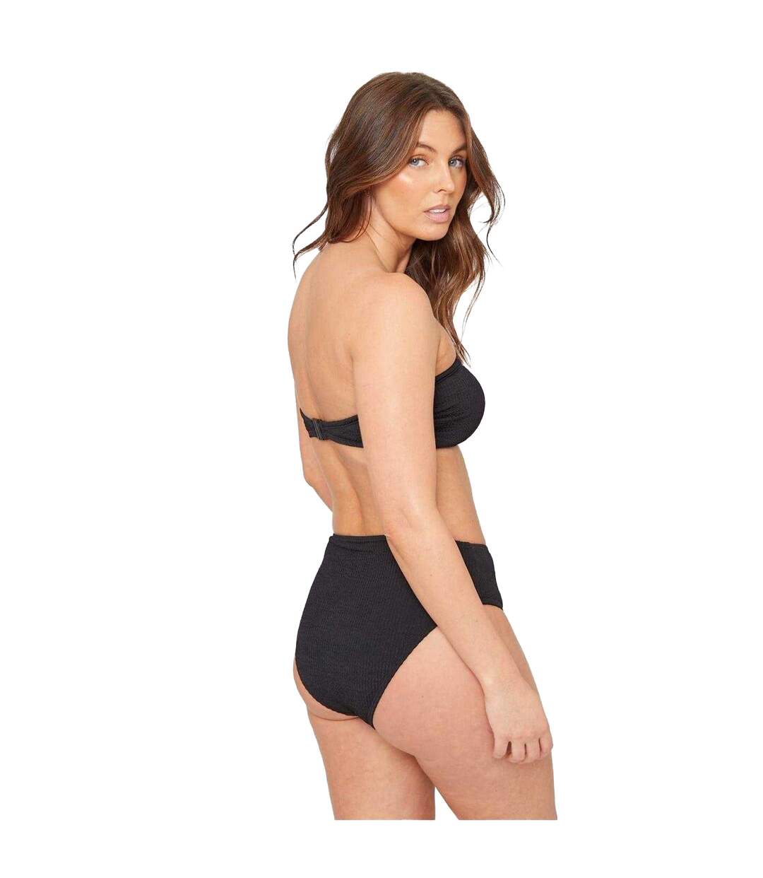 Haut De Maillot De Bain Motif/style Texturé Femme Noir Be You-3