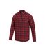 Mens clyde checked shirt red Mountain Warehouse