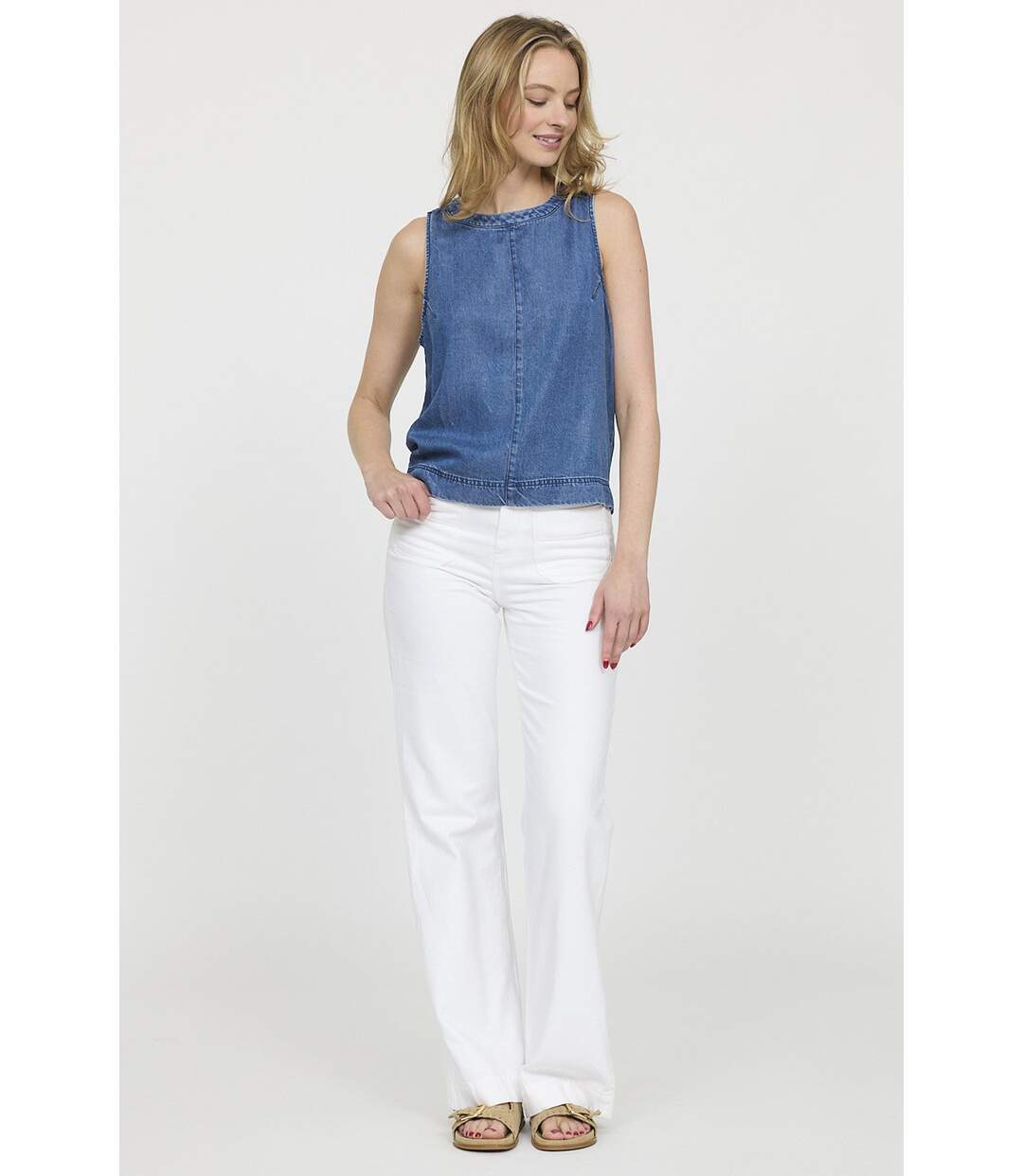 Blouse AJUN Medium Blue-4
