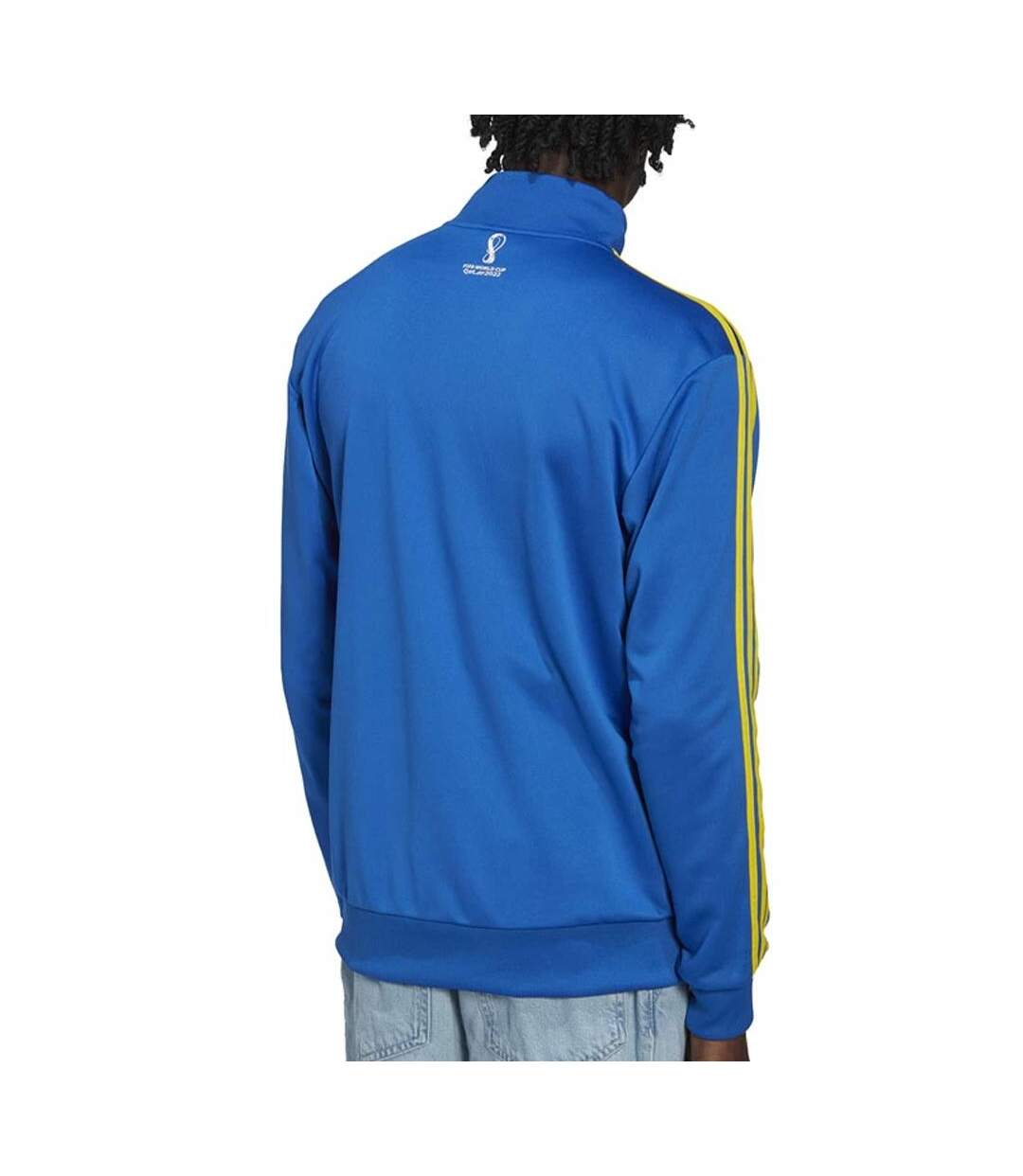 Veste Zippée Bleu/Jaune Homme Adidas Brazil - L-2