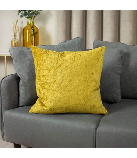 Kassaro crushed velvet cushion cover one size dijon Ashley Wilde