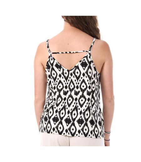 Débardeur blanc/noir à motifs femme only nova life paris