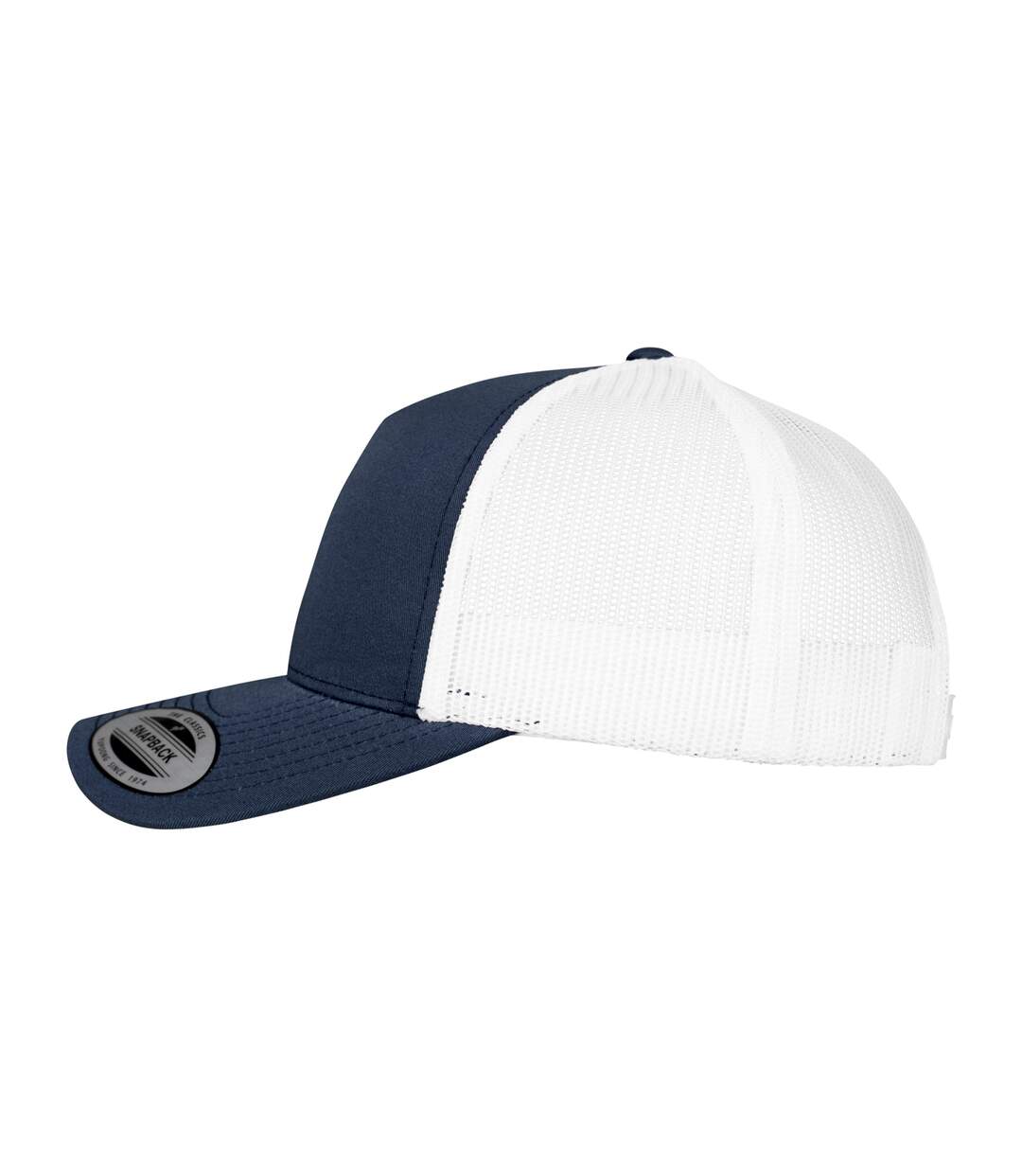 Casquette trucker adulte bleu marine / blanc Flexfit-3