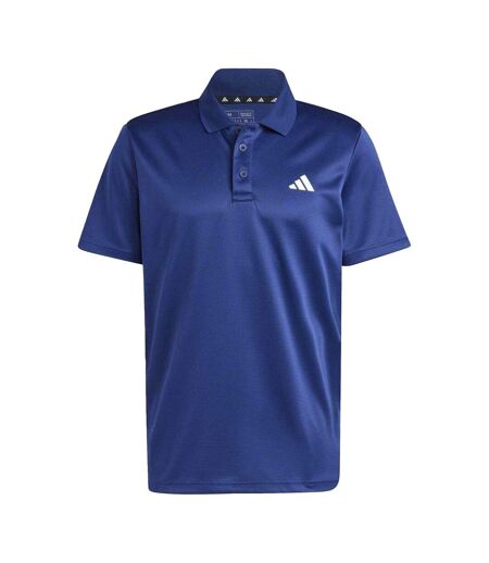 Mens Performance Polo Shirt Dark Blue Adidas