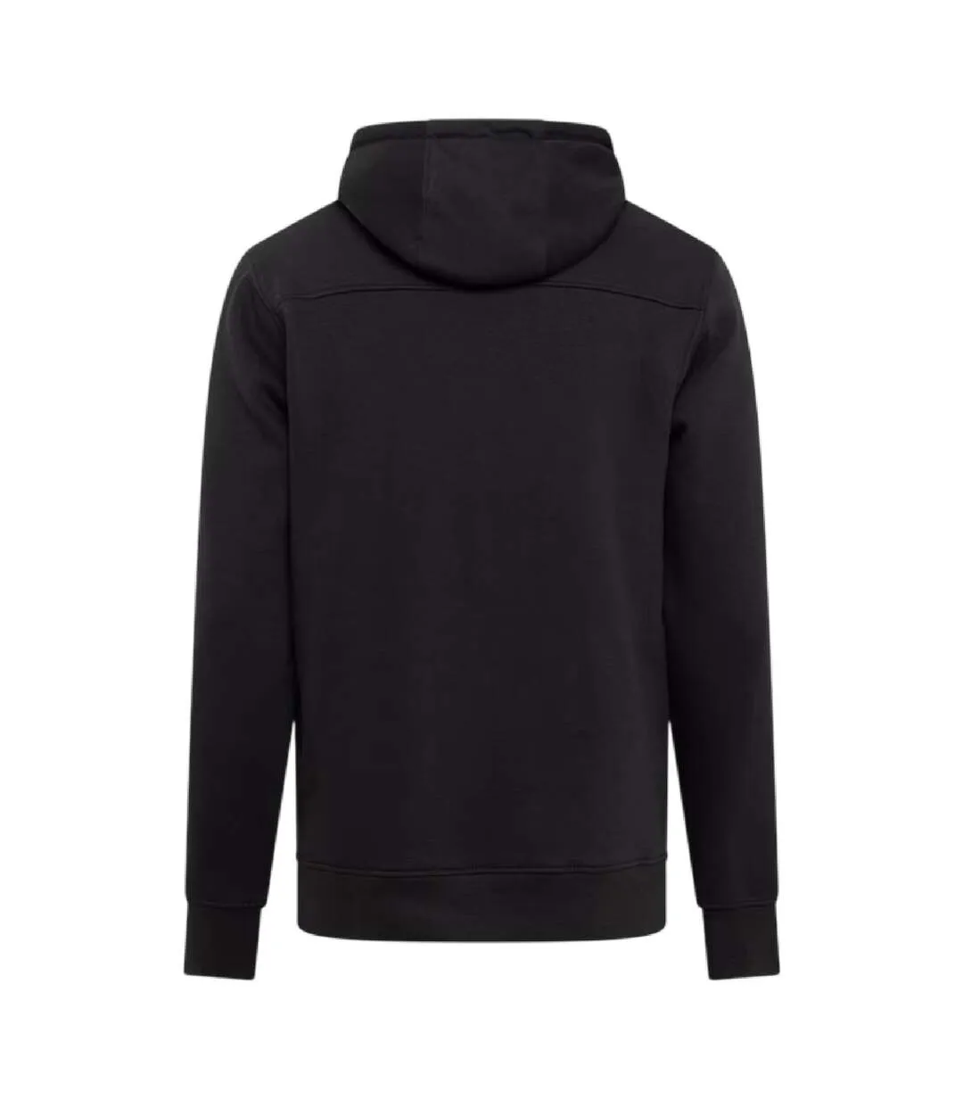 Mens Portville Logo Hoodie Black Crosshatch-2
