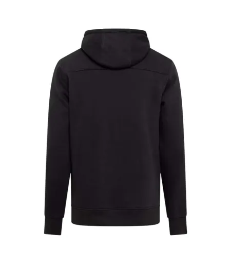 Mens Portville Logo Hoodie Black Crosshatch