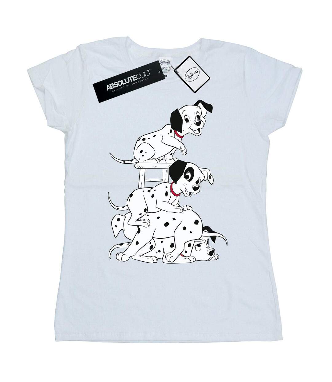 Disney T-shirt en coton Femme/Ladies 101 Dalmatians Chair (Blanc) - UTBI14865-1