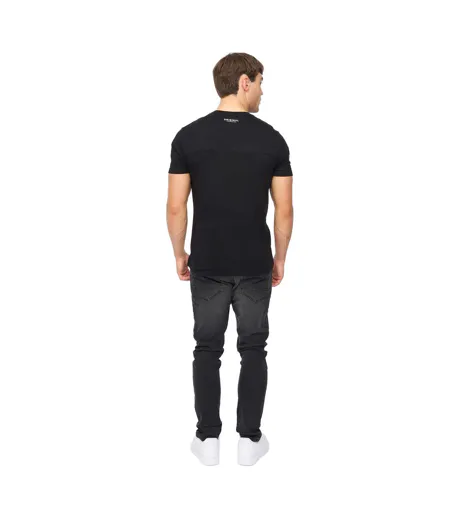 Mens Carritore T-shirt Black Crosshatch