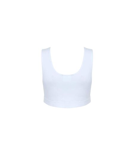 Débardeur court femme blanc Skinni Fit