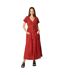 Robe chemisier mi-longue femme rouille Dorothy Perkins