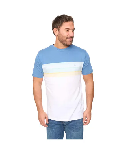 Mens Fenshaw T-shirt Blue Stripe Bewley & Ritch
