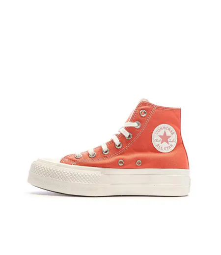 Baskets oranges femme converse chuck taylor all star lift