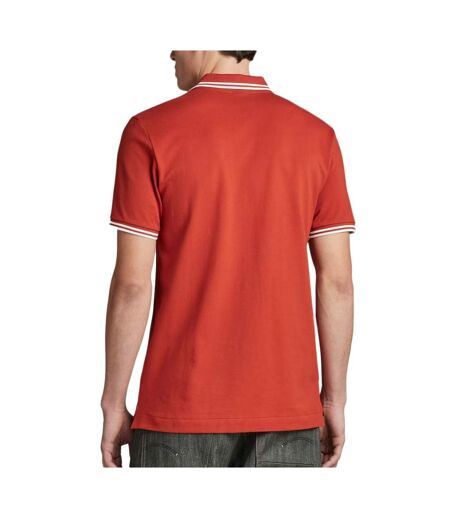 Polo Rouge Homme G-Star Raw Dunda - L