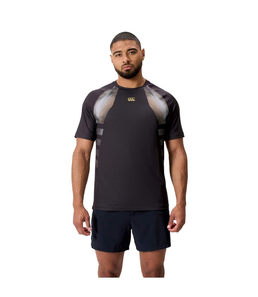Mens Tempo+ Training T-shirt Black Canterbury-2